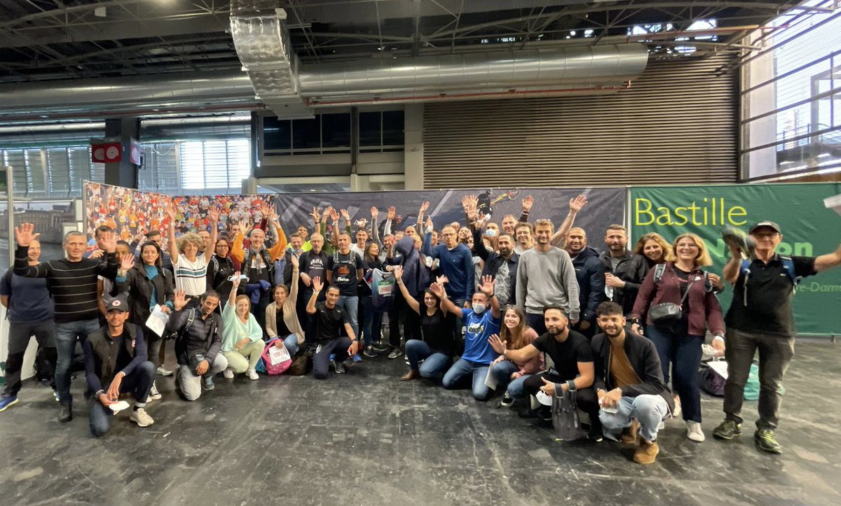 #MarathonDeParis 2021 👉remise des dossards pour une partie des participants de la #TeamPôleEmploi 🏃‍♀️🏃départ demain ✌️