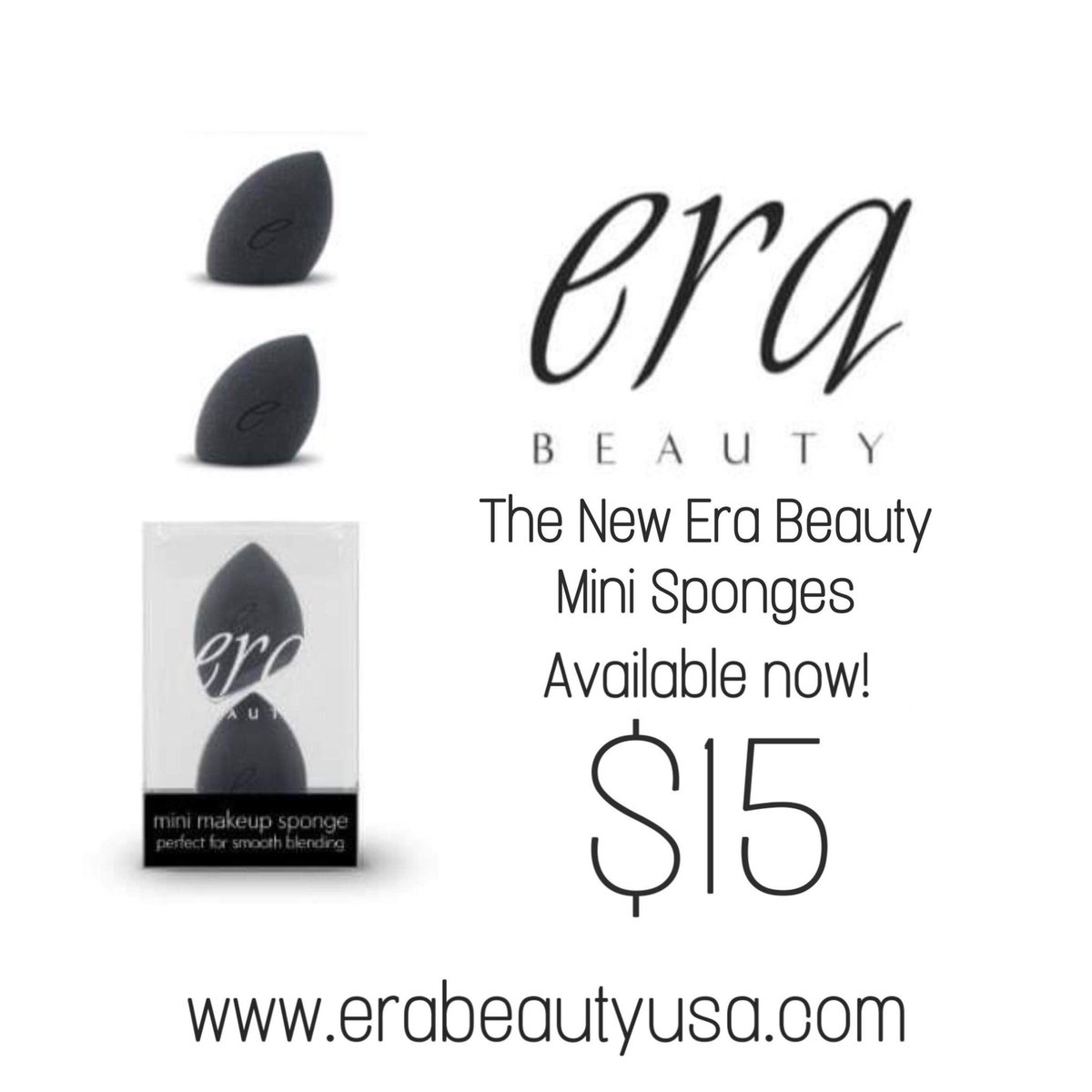 erabeautyusa's tweet photo. NEW! Era Beauty Mini Sponges for perfect blending. Available NOW $15
https://t.co/jJm4T7mKmM
#makeupblender #makeupsponge #beautyblender #makeupartist #beautysponge #makeupsponges #makeuptutorial #beautysponges #cosmetics #blender #blendingsponge #foundationsponge https://t.co/5klQ70nL7X