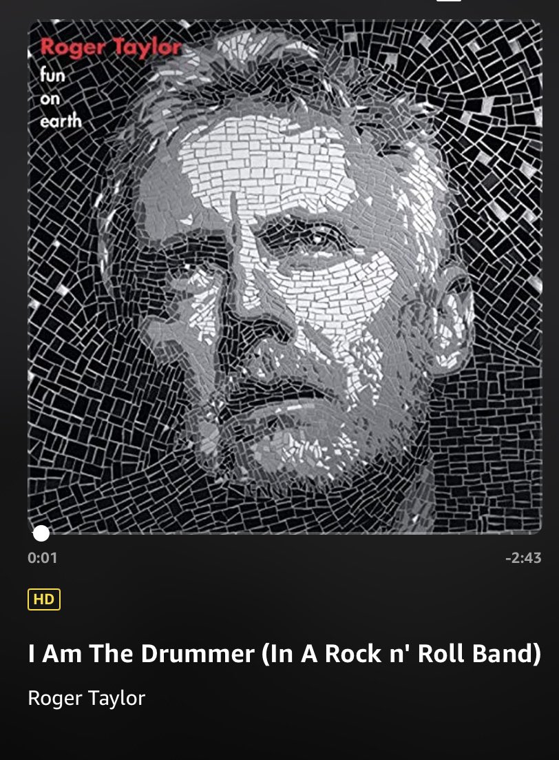ad_moran4's tweet photo. If there’s one song on the face of this earth that defines me it’s most definitely this one. What an album 🥁 🥁 ‘I am the conductor, king of time‘ #funonearth #RogerTaylor #iamthedrummer https://t.co/SbmdRFqCAh