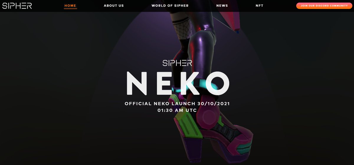 The new homepage is really cool!
sipher.xyz
<a href="/crypto888crypto/">888</a> <a href="/heybentan/">TheNFTer</a>
#NFTGaming  #Play2Earn #NEKOWhitelistON #SIPHERNEKOGO