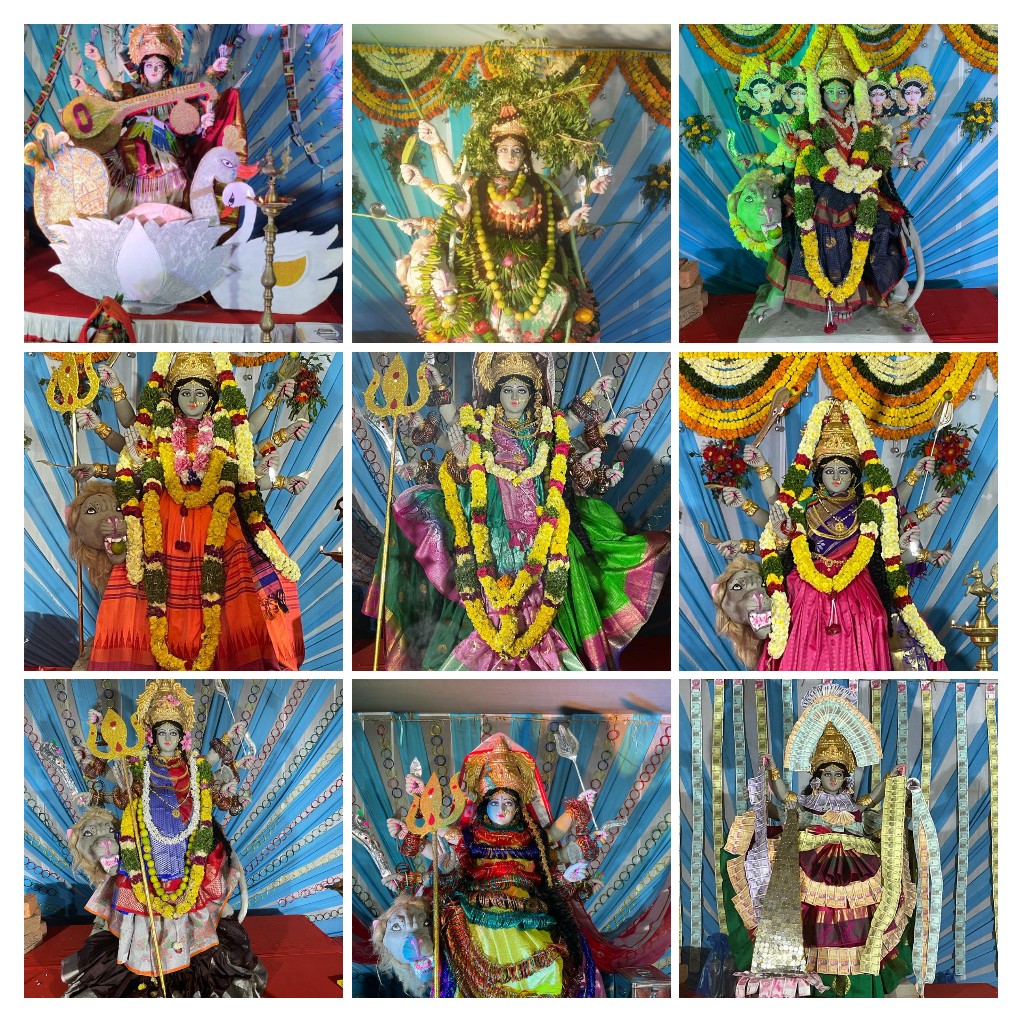 MatrusriA's tweet photo. మాతృశ్రీనగర్ శ్రీ దేవీ నవరాత్రి ఉత్సవాలు 2021. 07th October నుండి 15th October వరకు వైభవోపేతంగా నిర్వహించిన ఉత్సవాలలో తొమ్మిది రోజుల పాటు తొమ్మిది అవతారాలలో అలంకరించబడిన అమ్మవారు. https://t.co/KL5TwaCBJR