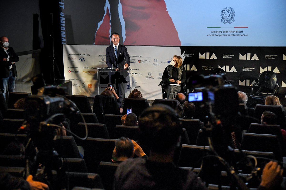 ItalyMFA's tweet photo. Il Min. @luigidimaio è intervenuto alla VII ed. del Mercato Internazionale Audiovisivo @MIAmarket_Rome. 🇮🇹 Paese della creatività, #Farnesina impegnata nella promozione internazionale della produzione audiovisiva italiana, elemento rappresentativo della nostra cultura https://t.co/9qwVmslMH9