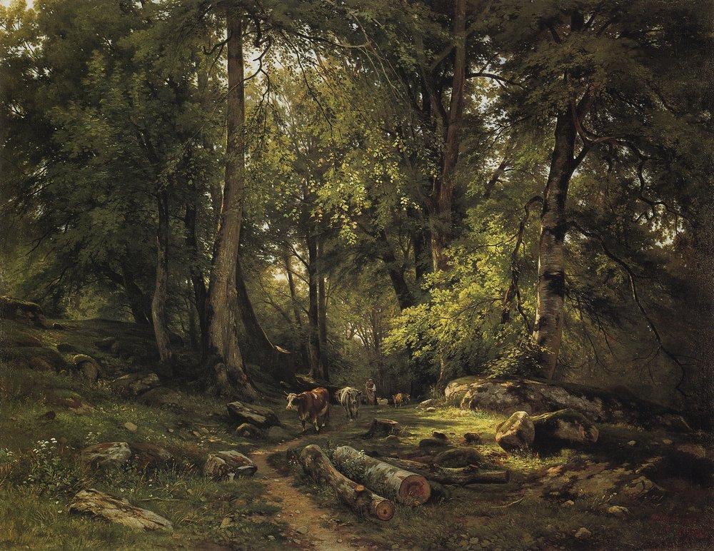 artistshishkin's tweet photo. Herd in the forest, 1864 #ivanshishkin #realism https://t.co/SQWlNQEzvY
