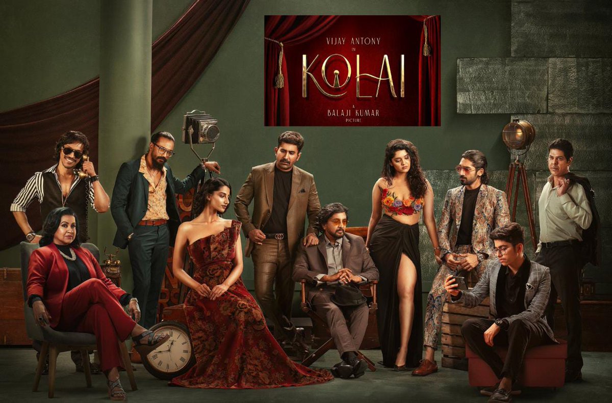 #Kolai...
Directed by : #BalajiKumar
Starring : #VijayAntony, #RitikaSingh, #meenakshiichaudhary.