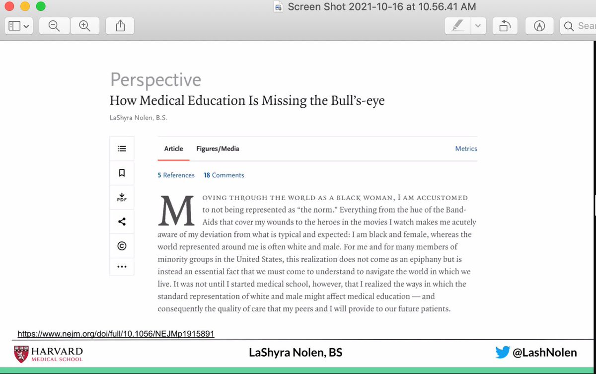 sbfazio's tweet image. Amazing talk by @LashNolen this morning on moving toward anti-racism in learning communities. @LearnComm_MedEd #2021LCI