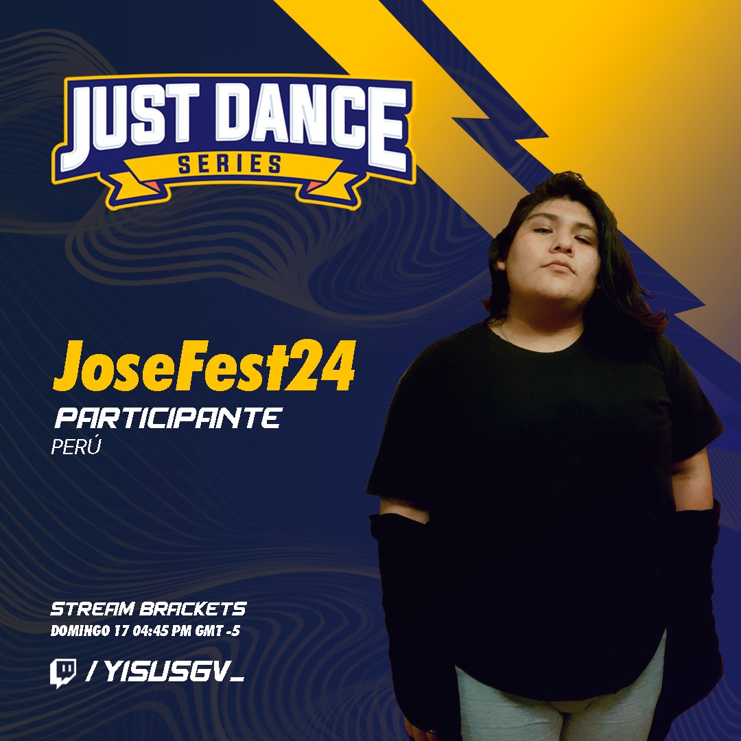 YisusGv_'s tweet photo. Presentamos a los participantes de #JustDanceSeries!!
Stream Brackets: Domingo 17 4:45pm (PE) GMT -5
https://t.co/7Nh7fJbcrK https://t.co/9IKXME3cHn
