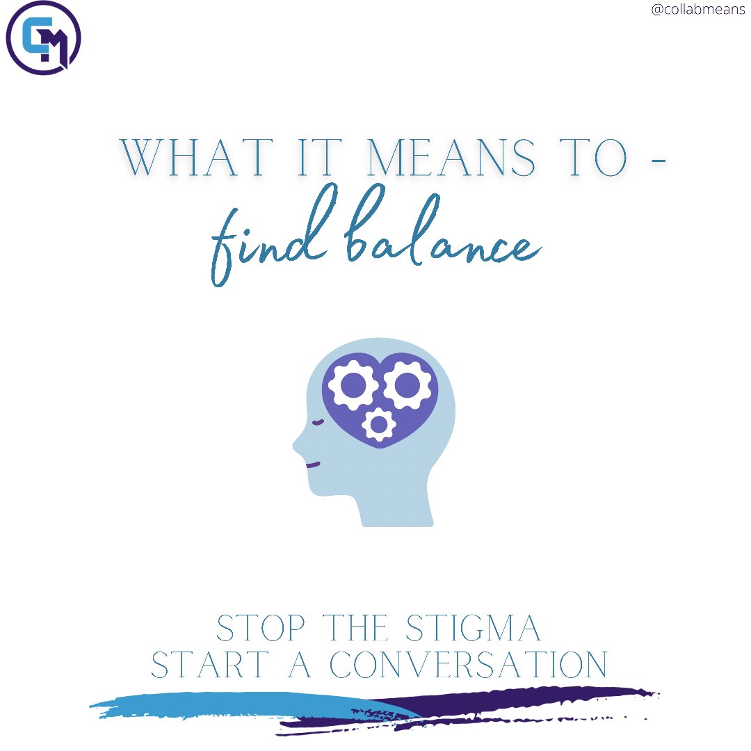 CollabMeans's tweet photo. Balance involves consistent adjustments to life's circumstances. Whether changing typical routines, creating space for things that increase your wellness, or eliminating a habit, balance is constant. 
Need help finding balance? Consider bringing your concerns to counseling. https://t.co/5eDFP3iy2v