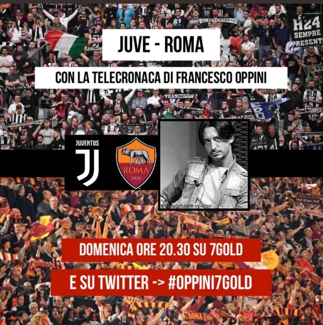 MissLolyBea's tweet photo. Domani sera tutti su 7Gold per seguire la telecronaca n diretta di Juve-Roma, ma soprattutto per vedere  e  sentire il nostro Franci!! 😍😍
#likeoppini https://t.co/DkvGchcnFo