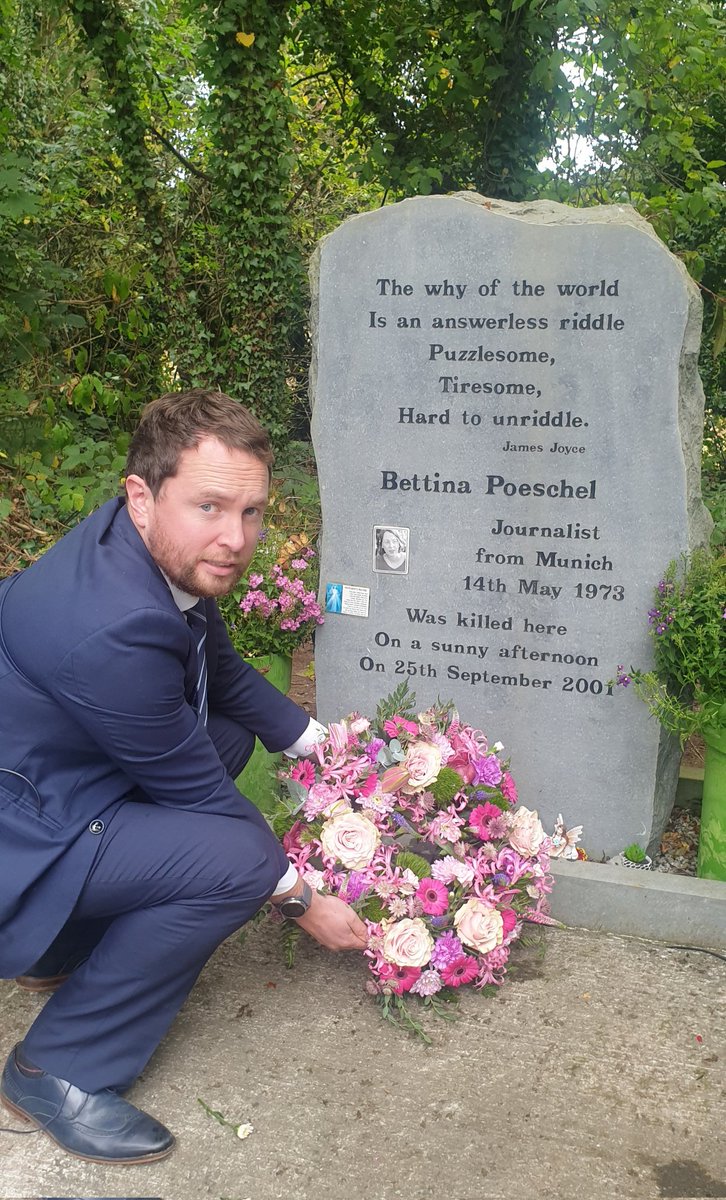 MrPaddyMeade's tweet photo. We meet today in memory of #BettinaPoeschel who tragically lost her life at #Donore, #Meath, in 2001, 20 years ago. https://t.co/Zf1rDxvIZS