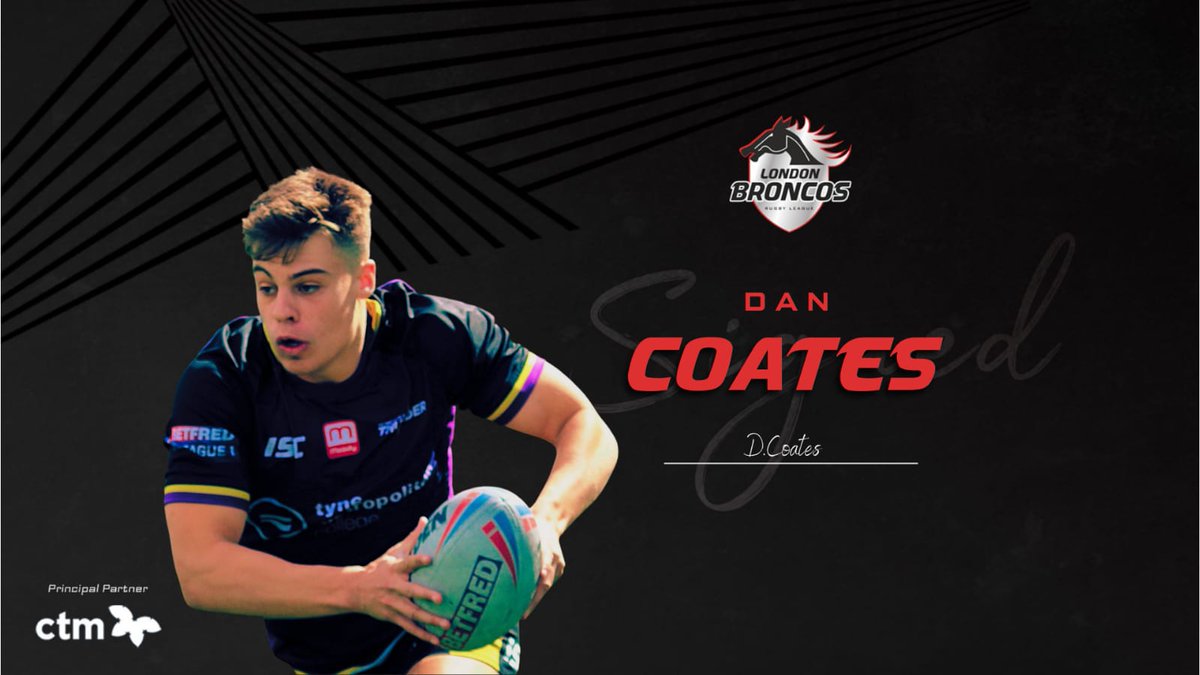 ✍️ 𝙒𝙚𝙡𝙘𝙤𝙢𝙚 𝘿𝙖𝙣 𝘾𝙤𝙖𝙩𝙚𝙨

Highly rated youngster Dan Coates has joined the Club on a 2 year deal. 

Full story 👉bit.ly/3vijdRO

#BackTheBroncos ⚫️⚪️🔴