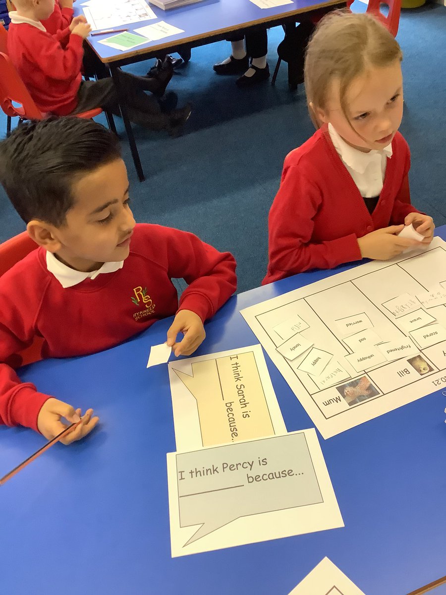 RykneldS's tweet photo. 1S are enjoying their work on the text “Owl Babies’, we have been discussing how the different characters were feeling, sorting words to match to the characters and justifying our opinions to our friends. #owlbabies #martinwaddell #patrickbenson https://t.co/50GihaVzY5