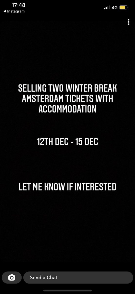 Selling two winter break Amsterdam tickets with accommodation! #winterbreak #Amsterdam