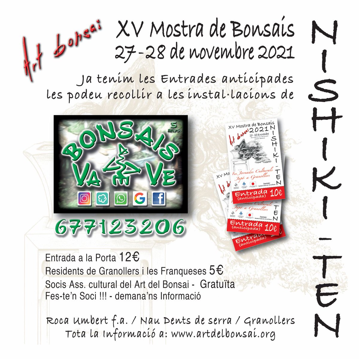 Nishikiten's tweet photo. XV Nishiki-ten
NISHIKI-TEN 2021
#nishikiten #ardelbonsai #Bonsai #ikebanas #suisekis #kusamonos #Japan #Granollers #lesfranqueses #cultura #art #manga https://t.co/eR6TLdT96F