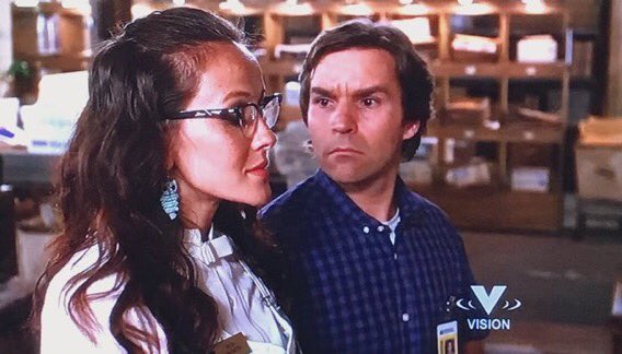 ChicadeeB's tweet photo. R: “He’s going after her…”💕
N: “going after her what???”

Pay attention Norman 😉
#ohNorman 🤦‍♀️😅 #SSDThePilot  @Randpope @hallmarkmovie #POstables https://t.co/CK7u5VvUUo