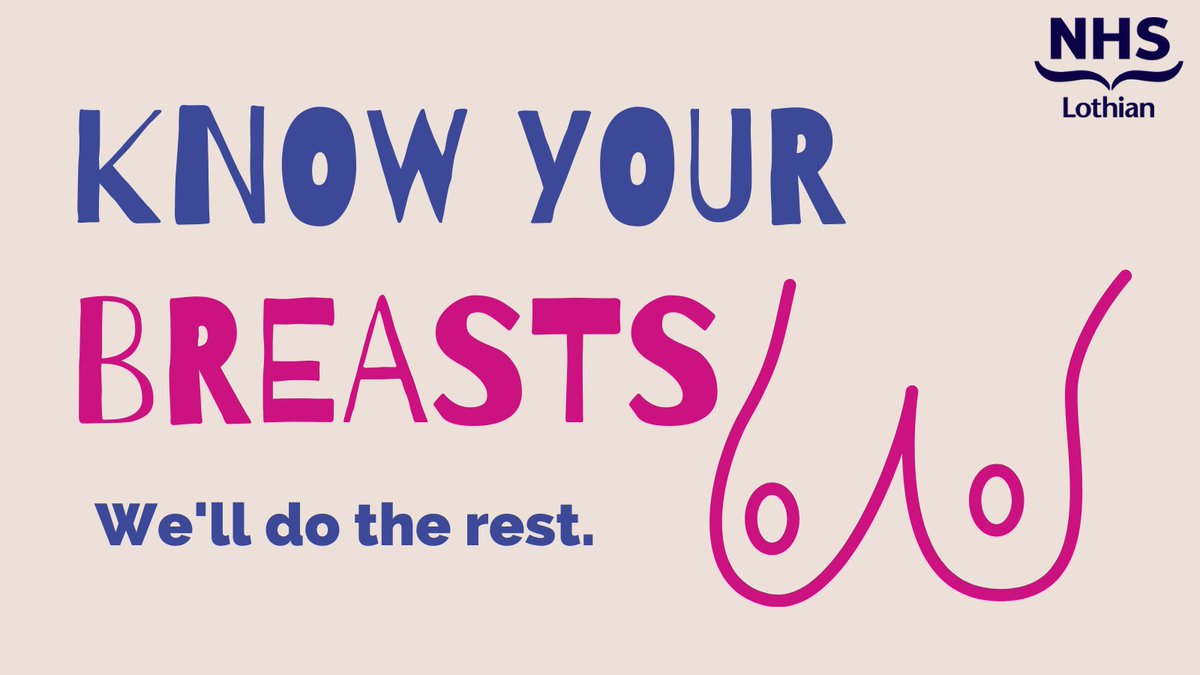NHS_Lothian's tweet photo. Screening appointments are offered every three years for people with breasts between 50 and 70. If your breasts look or feel different before your appointment, talk to your GP. We’ll support you through whatever journey that may become. #KnowYourBreasts https://t.co/FI5Nke2lEd