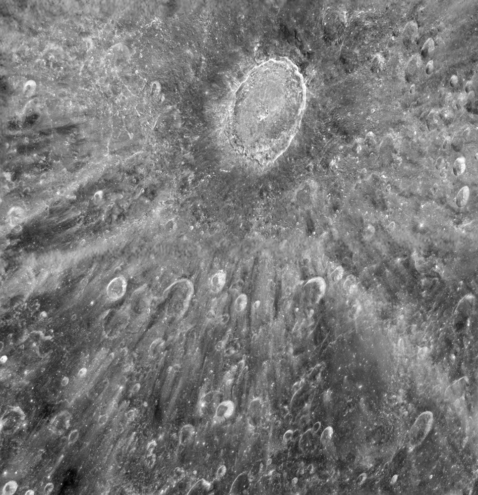 A crater on the Moon