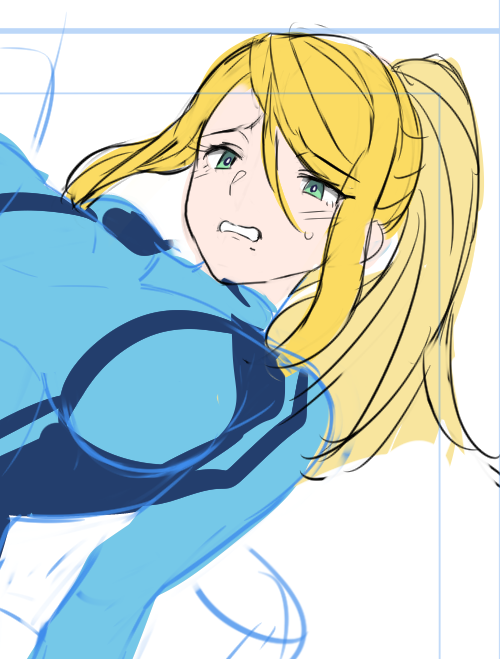 書き直しとともにタッチも変更。変更前は目が大きめでしたけど、いつもの小さめの方に。 