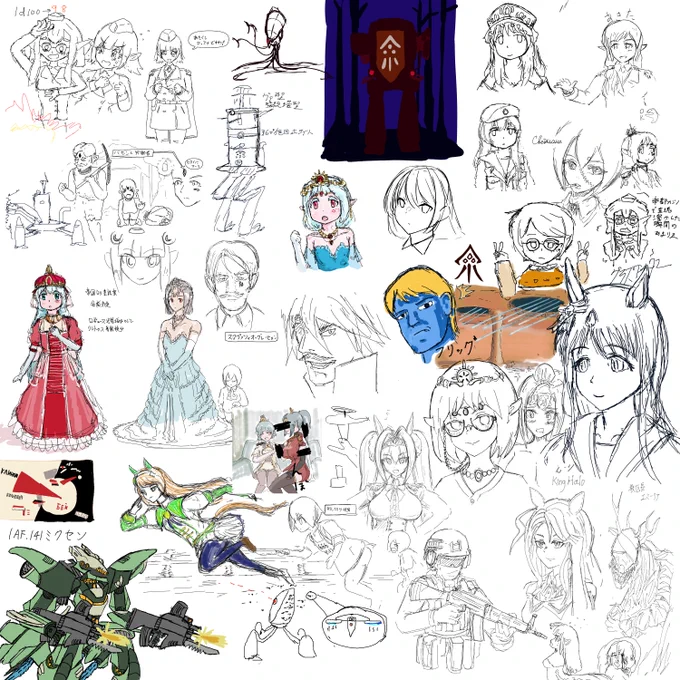 第54回ラスティフロントお絵かきチャットは途中から何でもありな状態に 