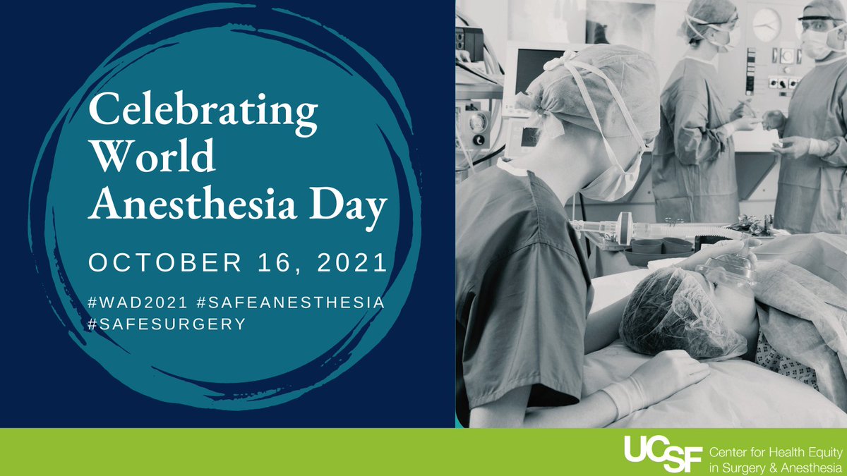 On #WorldAnesthesiaDay we send our gratitude to the teams of anesthetists, physician and non-physician, that work for #safeanesthesia and #safesurgery in operating rooms around the world. #WAD2021 #globalhealth #globalanesthesia #globalsurgery