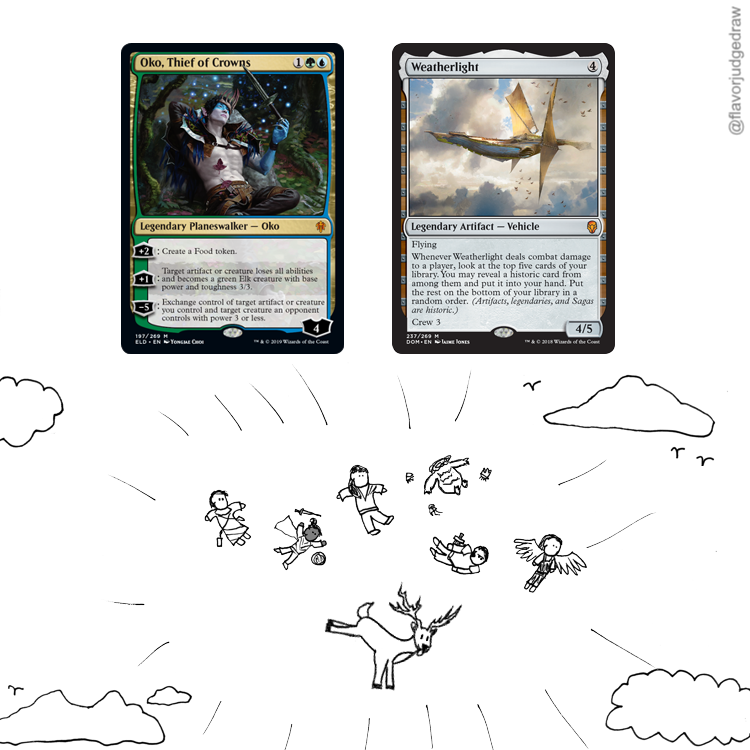 MTG flavor judge drawings on Twitter: