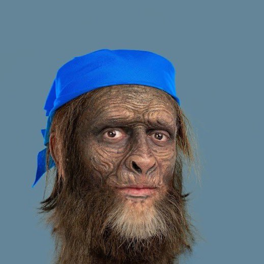 Trash_NFTs's tweet photo. why they give the monkey a durag? https://t.co/o6UFQMO7E2