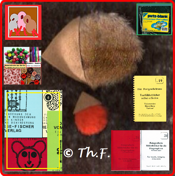 2 Webpelz-Igel, Nadelfilz-Untergrund + Hefte u.a.m., Text