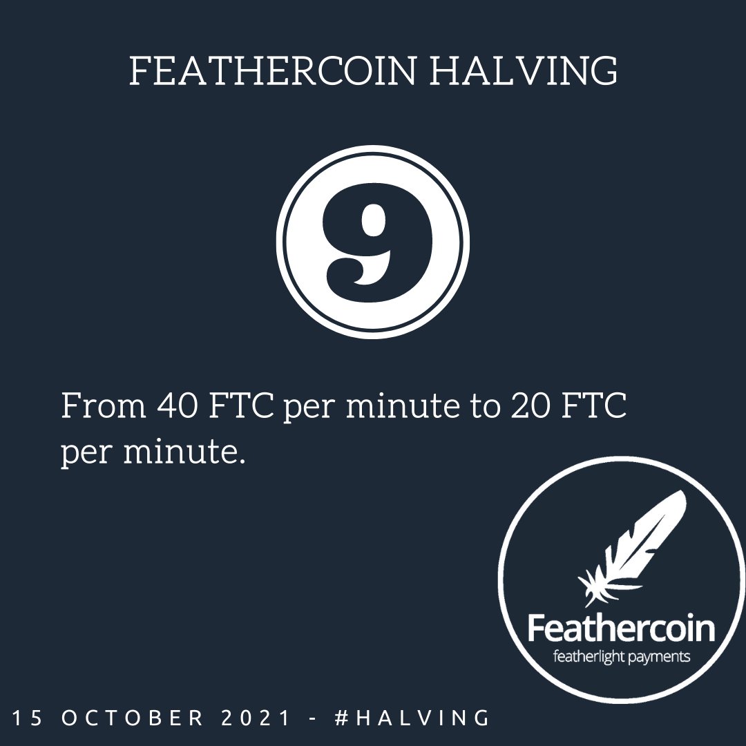 251,467,038 $FTC already mined out of a maximum of 336,000,000.

9 days before the second Feathercoin #halving. ⛏️⛏️

$ftc #bitcoin #omnifeather
