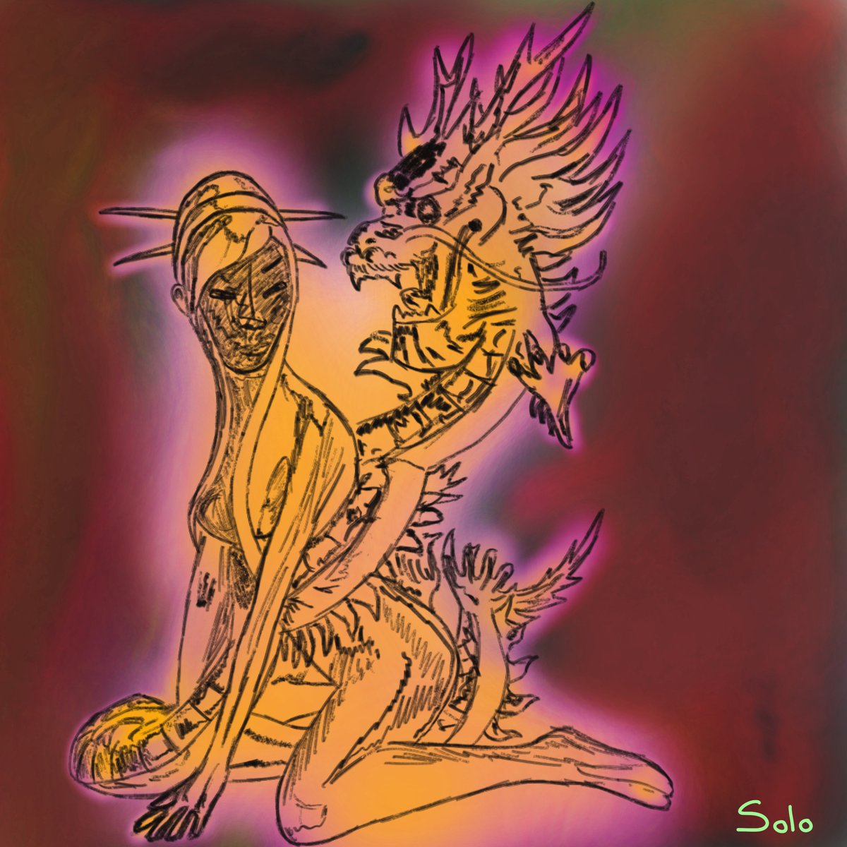 SoloSingular's tweet photo. "Dragon Girl" just dropped on Singular.
Check my bio for the link.
Hope you have a great day!

#nft #art #kusama #singular #rmrk #crypto #girl #dragon  #hope #solo #digitalart #artist https://t.co/ZElYSAXyEx
