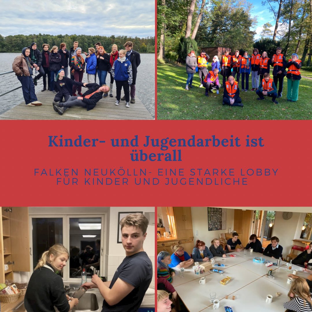Politische Kinder- und Jugendverbandsarbeit ist toll. Bei uns gibt es Gruppenarbeit mit vielen tollen Aktionen in unserem Anton-Schmaus-Haus, Kinderwochenenden, Zeltlager, Jugendfahrten, Gedenkstättenfahrten, Intern. Begegnungen und do …🥰Interesse? Info@falken-neukoelln.de