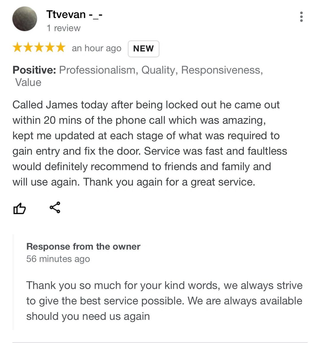 When we started Seghill Locksmith 6 months ago we knew we wanted to put the customer at the heart of all we do. We are happy with the service we provide and our customers agree!
Check us out yourselves at seghilllocksmith.co.uk or search for us on Facebook or Instagram