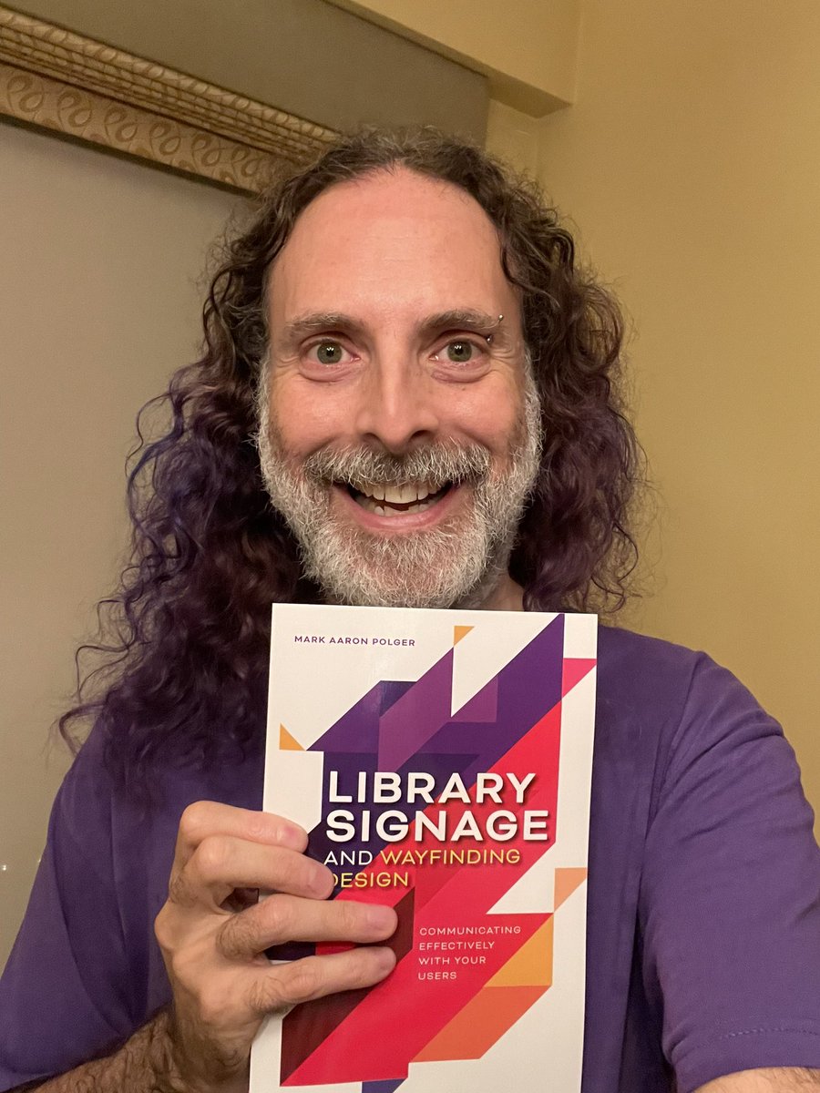 markaaronpolger's tweet image. I received my advance copies in the mail! I love the multicoloured cover!!!!! #book3 complete! Let the promotions begin 
@alaeditions
 #librarysignage #uxdesign #libraryUX alastore.ala.org/wayfinding
