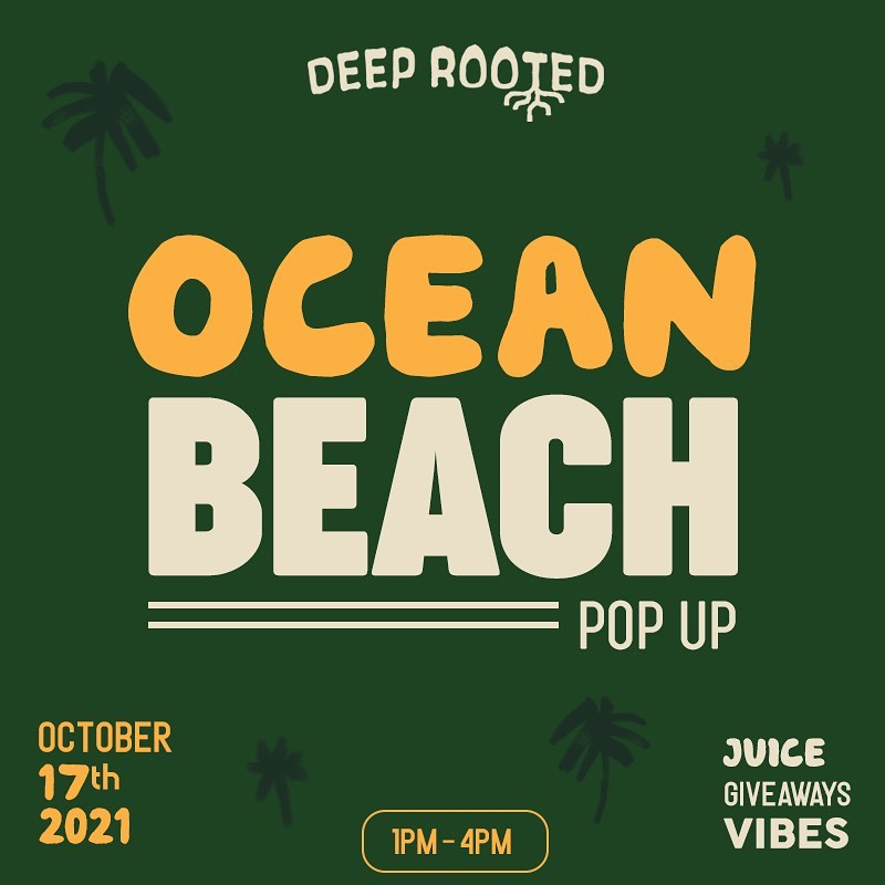 DeepRootedLife's tweet photo. We will be hanging out at Ocean Beach tomorrow from 1-4 PM. Juice in hand. 🌱 https://t.co/OeuPH3tZqE