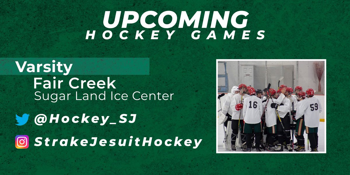 hockey_sj's tweet photo. Almost game day! Come watch @hockey_sj take on Fair Creek Hockey at @SLISC, Sunday, October 17. The puck drops @ 9:30AM. #amdg #wearesj https://t.co/ui2mbVUZ55
