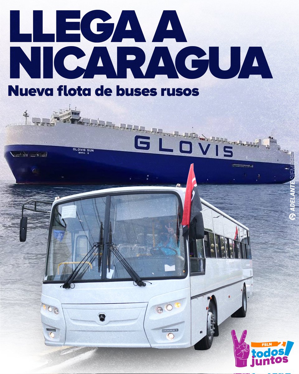 maricel92's tweet photo. #FuerzaDeUnPuebloQueVence 
Un total de 150 nuevos buses de fabricación rusa llegaron a nuestro país este sábado, para reforzar el sistema de transporte público nacional.@NatyGuzNic @osRey89
@SilvaYCantaPor2 @Mandadelante2
@Chavaeve20 https://t.co/w6Q7Cq9fuS