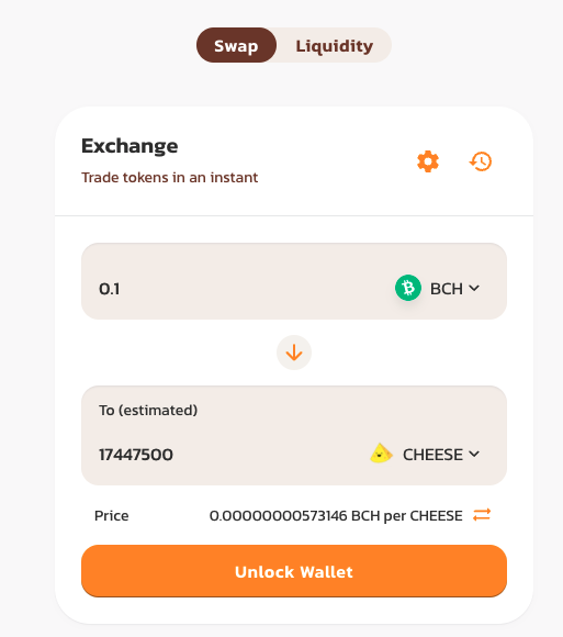 smartcheesebch's tweet photo. Great news! $CHEESE 🧀 officially listed on 🐶#BENSWAP https://t.co/f9WKKhnRUE!

Benswap is one of the best decentralized exchanges 🌐currently available on the #smartbch network, only on 🚀 #BitcoinCash ! :D https://t.co/UNfn7m09B9