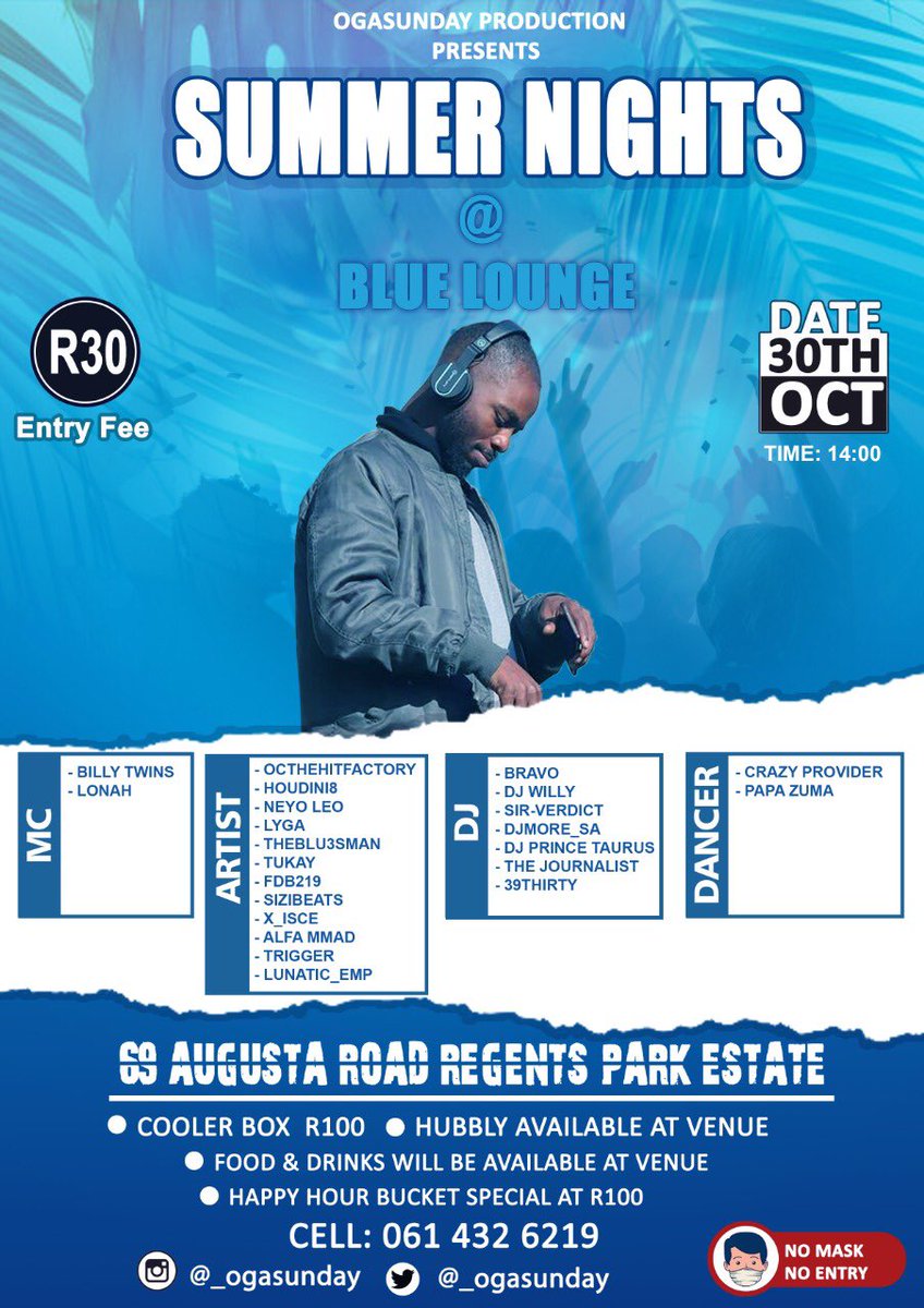 outwest_p's tweet photo. Being a Production Manager is not as easy as people might think it is. But we movee! 
My 2nd Official Event, “Summer Nights”
Let’s remember this summer like no other. 😎  #summer #vibes #nights #Mzansi https://t.co/oa9nqbkcDA