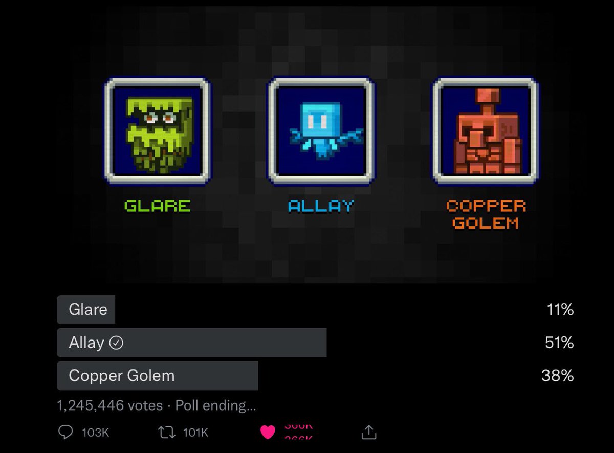 realbvnht's tweet photo. @Minecraft We did it folks https://t.co/gqvZzrLhff