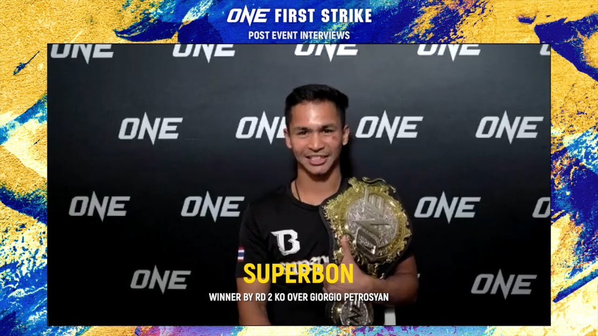 SportsCourier's tweet photo. #ONEFirstStrike: #Superbon on Knocking Out Giorgio Petrosyan https://t.co/kpI2mL459P https://t.co/4hZKqTTyBU