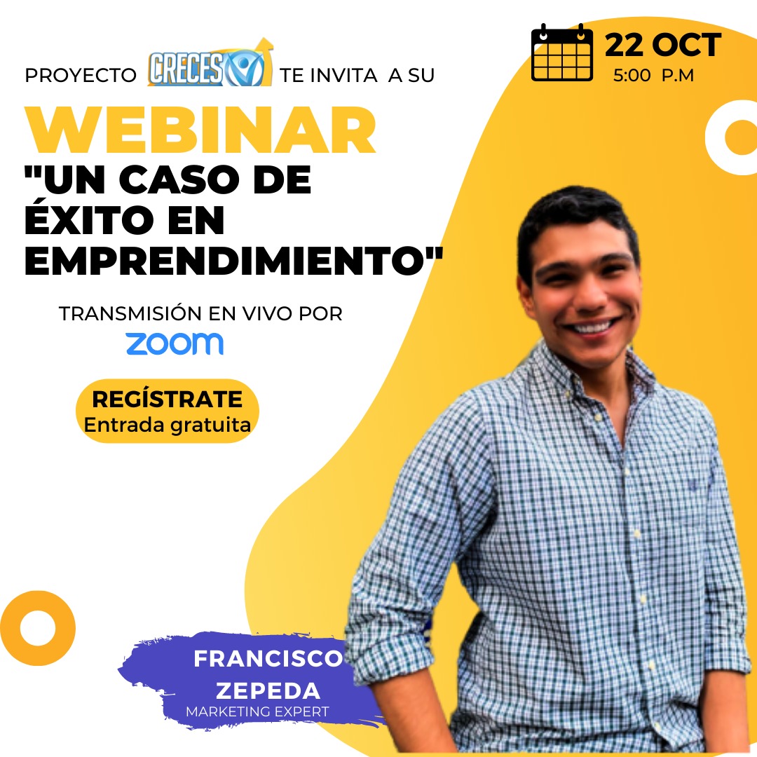 ifjsaeta's tweet photo. Los invitamos al webinar
"Un caso de Éxito en Emprendimiento"
Conoce a Francisco Zepeda  y aprende de su experiencia como emprendedor. Él tiene más de 5 años de experiencia en marketing digital, y nos contará como es que ha usado las redes sociales a su favor para poder vender https://t.co/YYo2FoWuoA