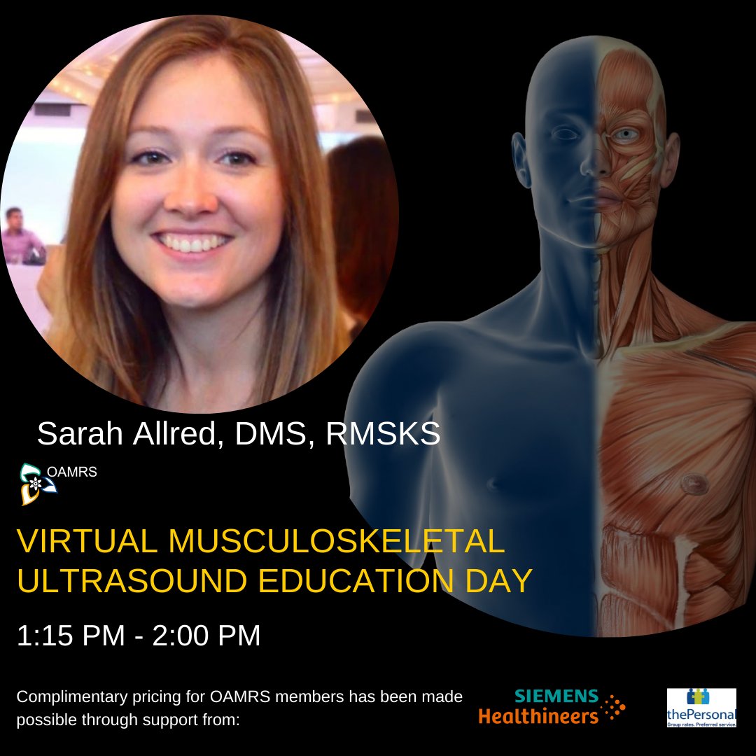OAMRS1's tweet photo. Coming up next....Get in touch with your fingers with Sarah Allred, DMS, RMSKS Diagnostic Medical Sonographer at @HamHealthSci
#OAMRSed #OAMRSevent #DMS #sonography #Sonographer #sonographyprocedures #Musculoskeletal #Musculoskeletalultrasound #ultrasound #DMS #DMSWEEK #DMSPROUD https://t.co/wixv8OxeYf