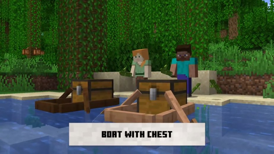 Saziumr Minecraft Live 新アイテム Boat With Chest チェスト付きボート です T Co La1szbzerb Twitter