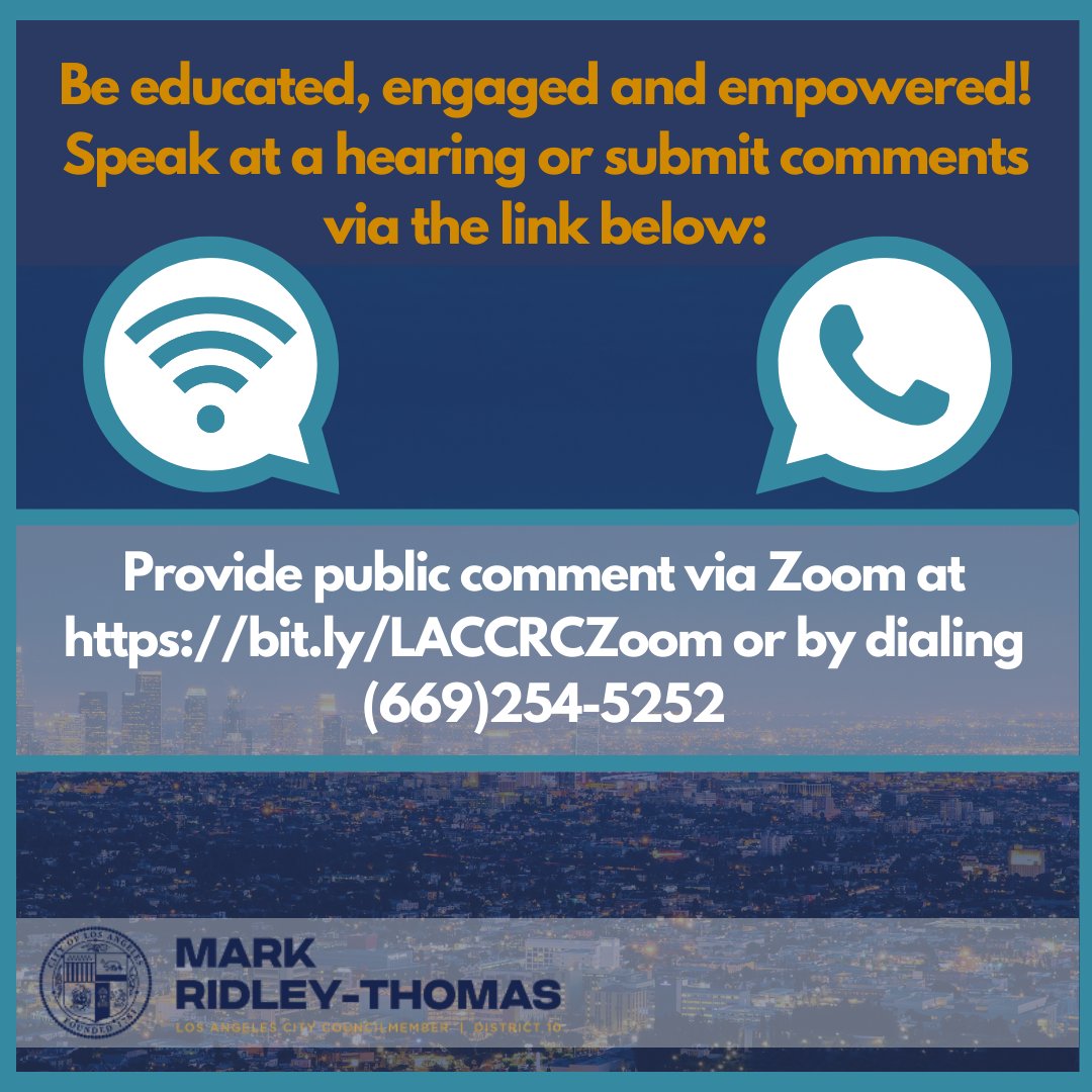 The @LACCRC202 has advanced Map K-2.5. We must ensure that the final map that is adopted is consistent with the Voting Rights Act, and that we elevate and empower historically marginalized communities. Join today’s hearing at 10AM to have your voice be heard.