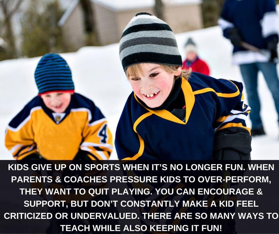 Good reminder for parents and coaches