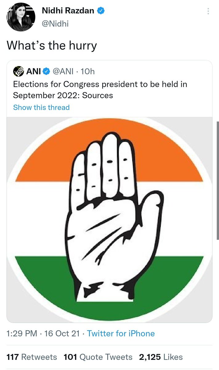 ayushconnects's tweet photo. #NidhiRazdan तक यह संदेश आप में से कोई जरूर पहुंचा देना कि @RahulGandhi जी ने कहा है कि "दिल्ली के कुछ पत्रकार और मीडिया कांग्रेस की राजनीति तय नहीं करेंगे"

आप पत्रकार अच्छे हैं, मुझसे ज्यादा ज्ञानी हैं, लेकिन यदि आप #OpinionMaker बनना चाहते हैं, तो सुनना भी सीखिए।

#Blocked😅 https://t.co/6CGscUS6Gn