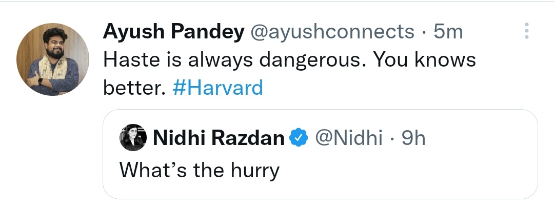 ayushconnects's tweet photo. #NidhiRazdan तक यह संदेश आप में से कोई जरूर पहुंचा देना कि @RahulGandhi जी ने कहा है कि "दिल्ली के कुछ पत्रकार और मीडिया कांग्रेस की राजनीति तय नहीं करेंगे"

आप पत्रकार अच्छे हैं, मुझसे ज्यादा ज्ञानी हैं, लेकिन यदि आप #OpinionMaker बनना चाहते हैं, तो सुनना भी सीखिए।

#Blocked😅 https://t.co/6CGscUS6Gn
