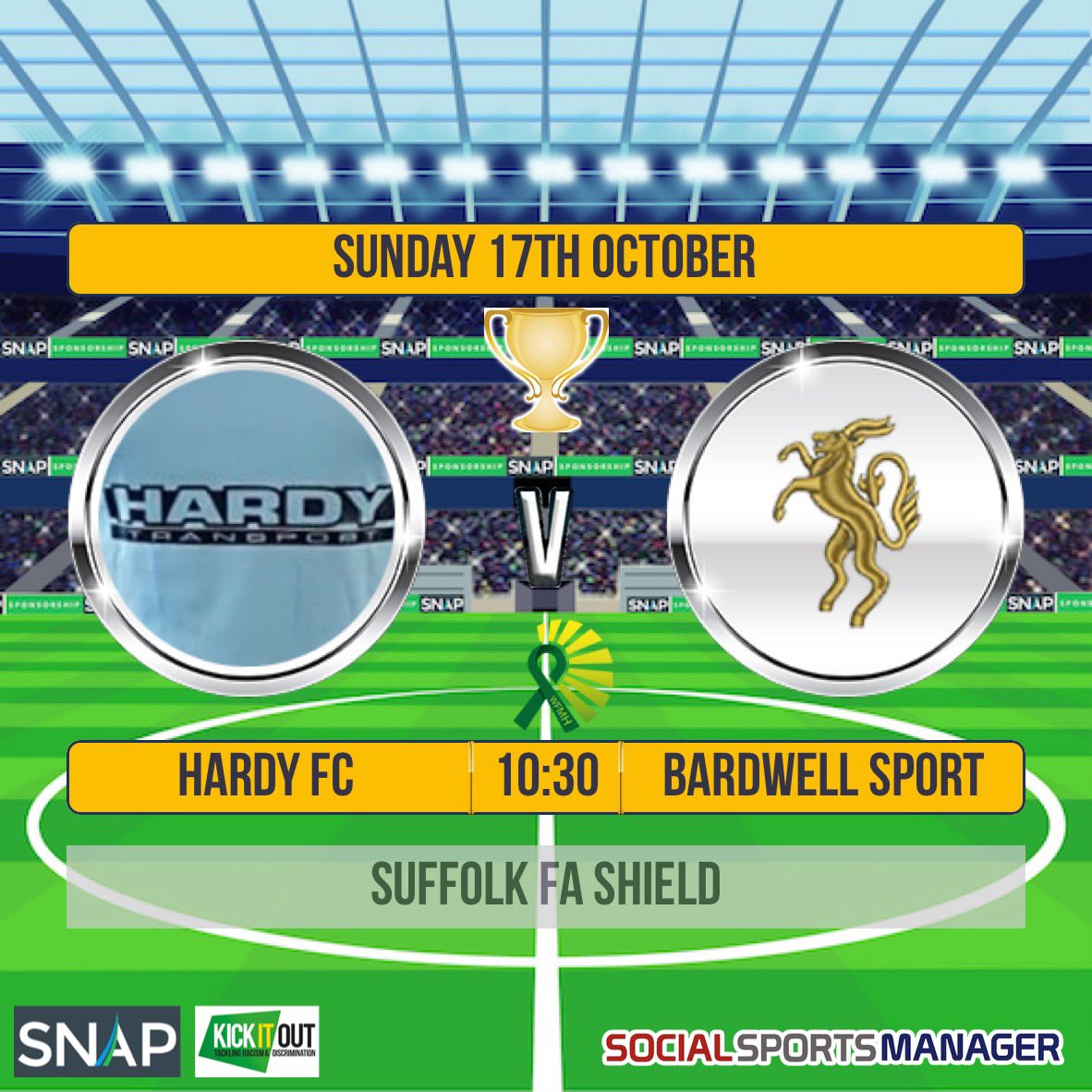 Tomorrow we play <a href="/BardwellSports/">Bardwell Sports FC</a> in the <a href="/SuffolkFA/">Suffolk Football Association</a> Shield at home

#hardysss #upem