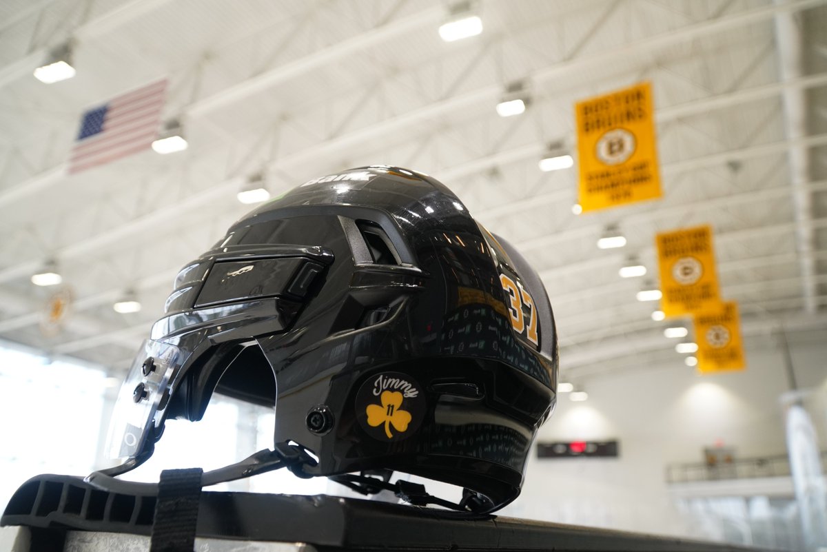 NHLBruins's tweet image. For Jimmy. 💛🖤