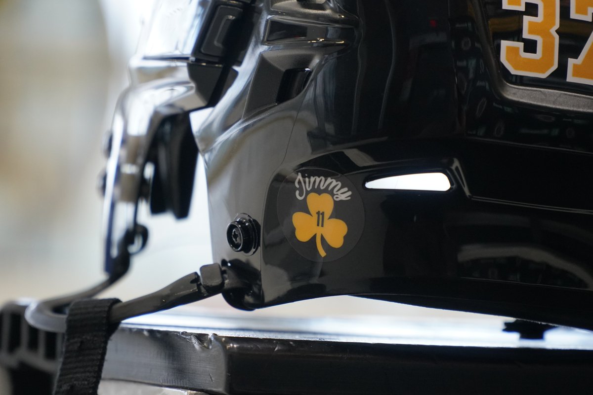 NHLBruins's tweet image. For Jimmy. 💛🖤