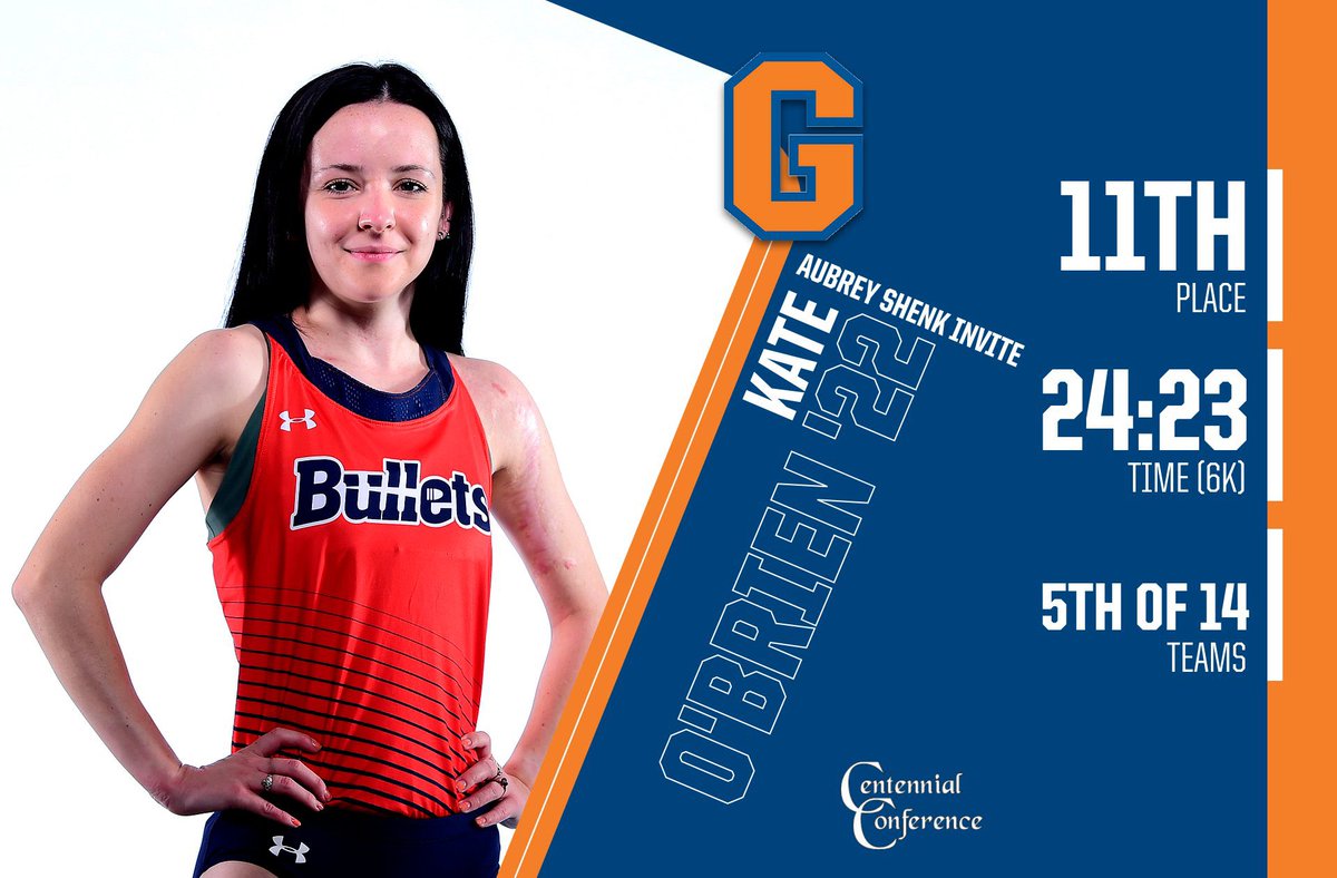 gburgbullets's tweet photo. Kate O’Brien ‘22 finished 1️⃣1️⃣th among 139 runners to pace #BulletsWXC to a fifth-place team finish on the home course! 🔥🤩 Swipe ➡️ to see some action shots from the Aubrey Shenk Invite! #GoBullets🔸🔹#d3xc #CCWXC https://t.co/WuDpsW0TyM