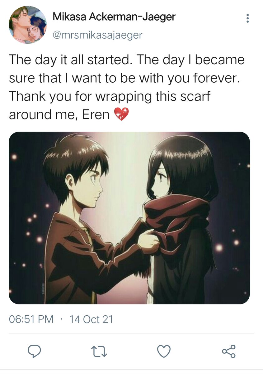 miwintercasa's tweet photo. '*•.¸♡ My Most Beloved, My Dear ♡¸.•*'
                    
Childhood friends turned lovers Eren Jaeger and Mikasa Ackerman, and the little pages from their love story.

An #eremika au for #EremikaFluff2021 @EremikaFluff https://t.co/B3Vjsy9Zbm